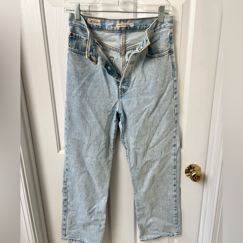 Levi's Ribcage Straight Denim Jeans Sz 27
